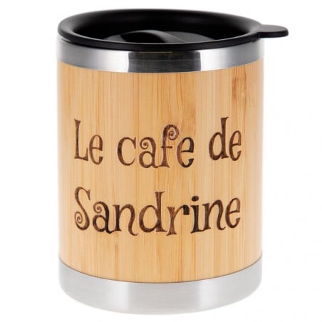 Tasse bois personnalisée