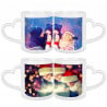 Mugs anse coeur personnalisé