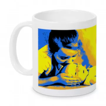Mug photo personnalisé style Pop Art