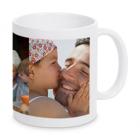 Mug pele mele de photos personnalisé