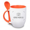 Mug orange cuillère