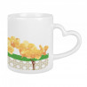 Mug décor floral personnalisé