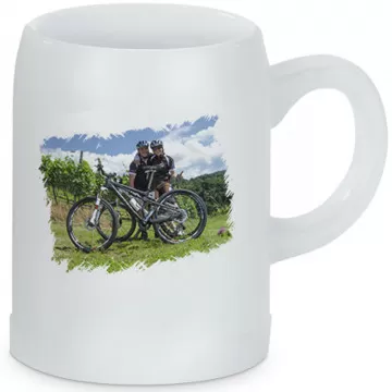 Chope à bière personnalisée avec votre photo