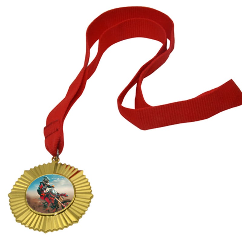 Médaille ronde sport avec bords originaux