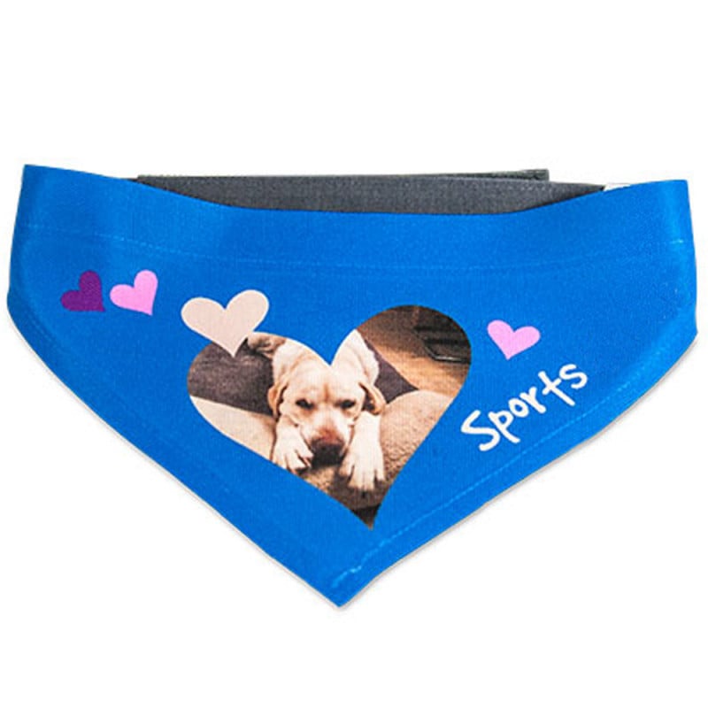 Bandana pour chien avec photo