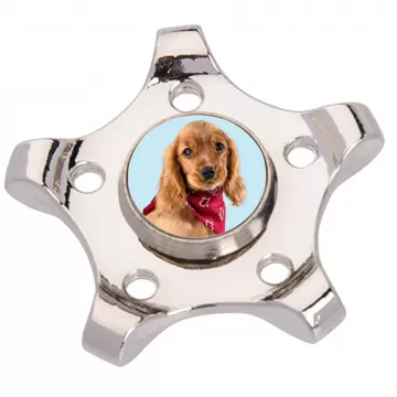 Hand spinner pentagonal personnalisé photo