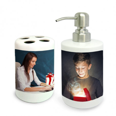 Coffret salle de bain avec photo imprimée