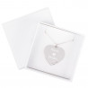 Pendentif cœur love en argent personnalisé