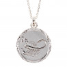 Collier zodiaque Scorpion en argent gravé