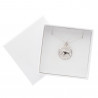 Collier signe astrologique taureau en argent avec gravure texte