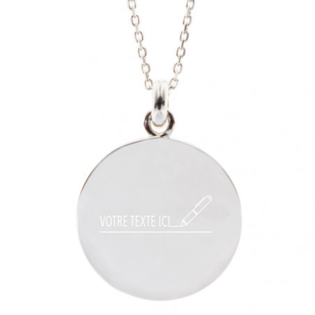Collier zodiaque Verseau en argent