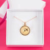 Collier plaqué or astrologique signe Bélier gravé