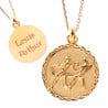Collier zodiaque Gémeaux en or à personnaliser