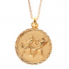 Collier zodiaque Gémeaux en or à graver