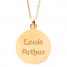 Collier astrologie Gémeaux en or à personnaliser