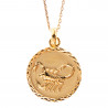 Collier Zodiaque Scorpion en plaqué or
