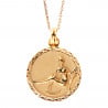 Collier signe Zodiaque Vierge en plaqué or avec gravure