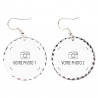 Boucles oreille ronde personnalisable