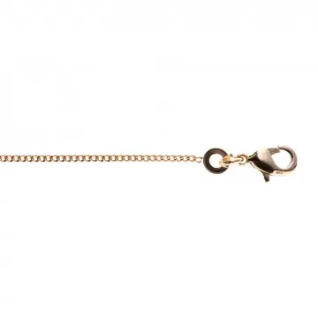 Chaine collier bébé 25 cm forçat plaqué or 18 carats
