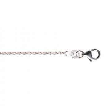 Chaine collier adulte 50 cm corde en argent massif 925/000
