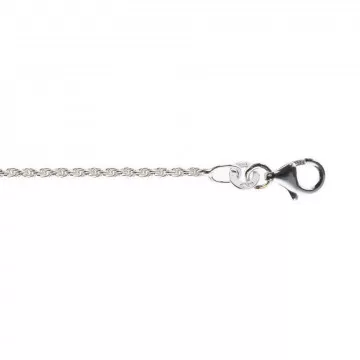 Chaine collier adulte 50 cm corde en argent massif 925/000