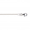 Chaine corde adulte 50cm en argent 925