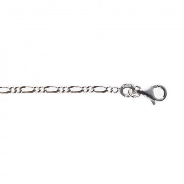 Chaine de collier pour adulte en argent 925 - Chaine 50 cm Figaro