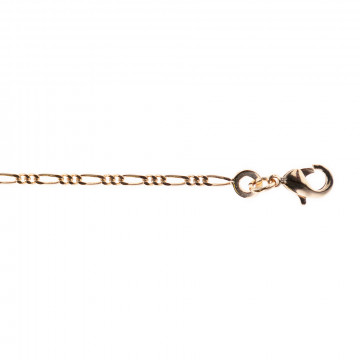 Chaine Figaro pour adulte en plaqué Or 18K - Chaine bijou 50 cm