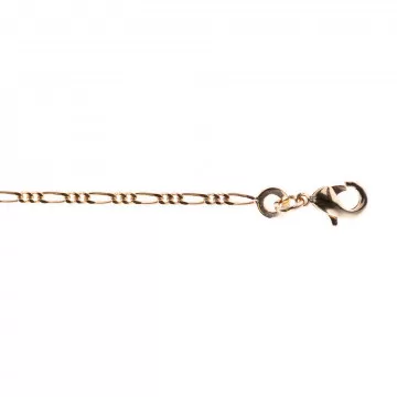 Chaine Figaro pour adulte en plaqué Or 18K - Chaine bijou 50 cm
