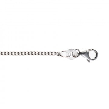 Chaine de 50 cm pour collier - Chaine type gourmette en argent 925/000