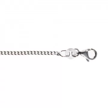 Chaine de 50 cm pour collier - Chaine type gourmette en argent 925/000