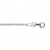 Chaine 50cm maille gourmette en argent 925/000