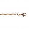 Chaine adulte 50 cm maille Gourmette en plaqué or