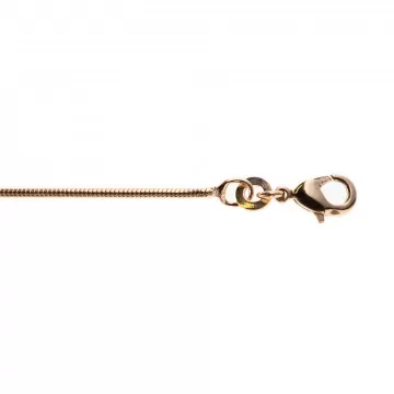 Chaine 50 cm avec maille Serpent - Chaine en plaqué Or jaune 18K