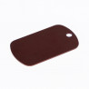 Dog tag marron