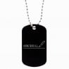 Dog Tag noir personnalisable texte