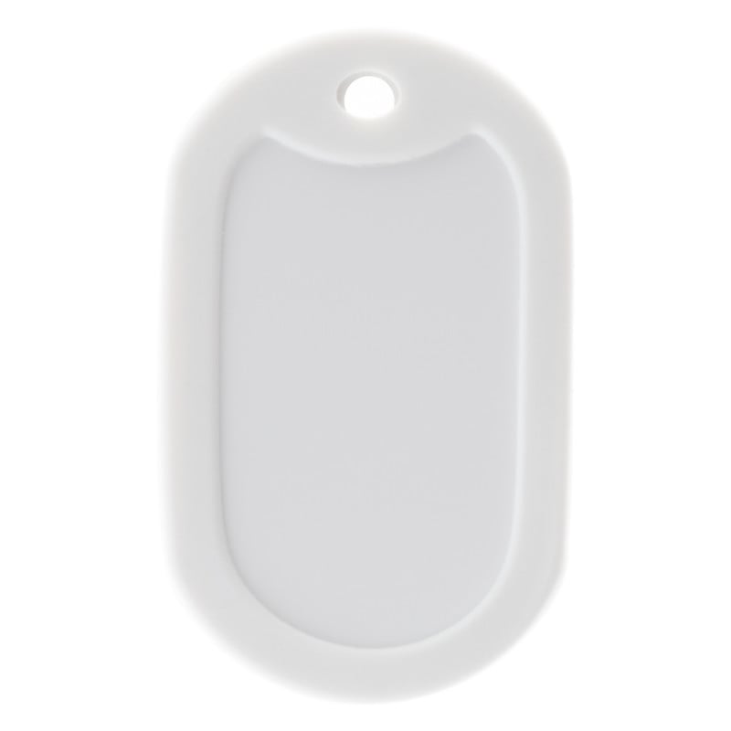 Protection dog tag blanc