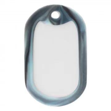 Protection pour Dog Tag camouflage bleu