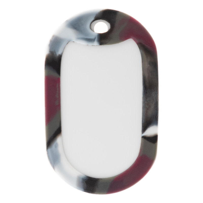Protection Dog Tag camouflage rouge