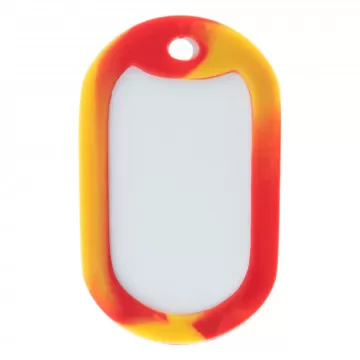 Protection Dog Tag rouge et jaune