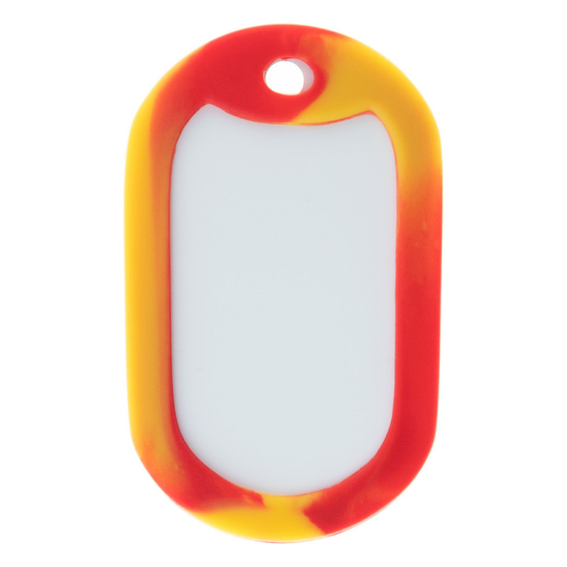 Protection Dog Tag rouge et jaune