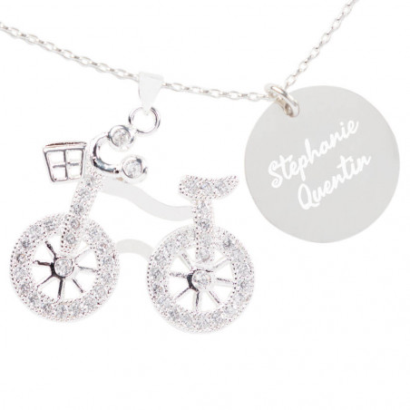 Collier vélo personnalisé texte