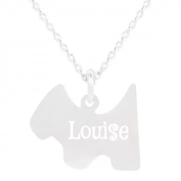 Pendentif chien texte personnalisé