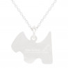 Collier chien en argent 925/000