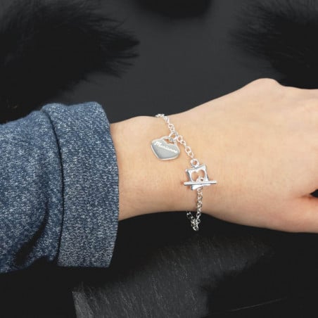 Bracelet Original En Argent Sterling S925, Bijoux De Luxe Français, Bracelet  Pour Femme; Une Pierre Qui Peut Bouger. Cadeau De Marque Exquis 231128 Du  34,48 € | DHgate