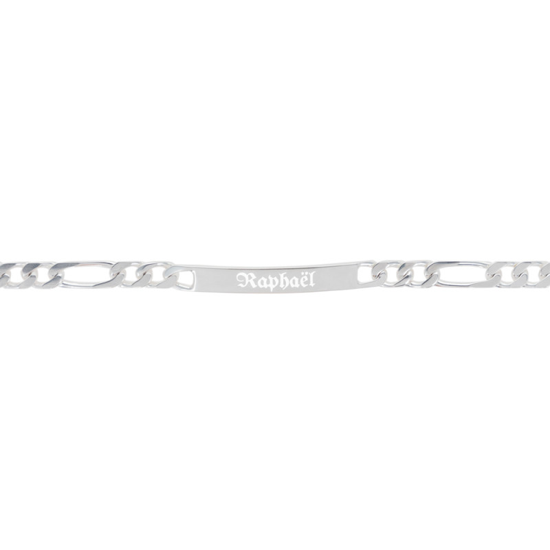 Gourmette En Argent .925 - Longueur 18 Cm - Poids 3,80 G - Non Gravée - Neuf Sans Emballage