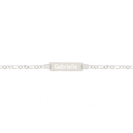 Gourmette enfant argent personnalisable