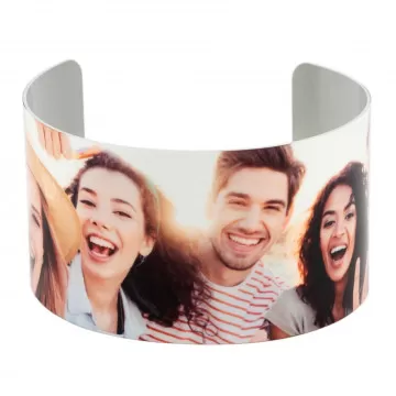 Grand bracelet clip personnalisable photo