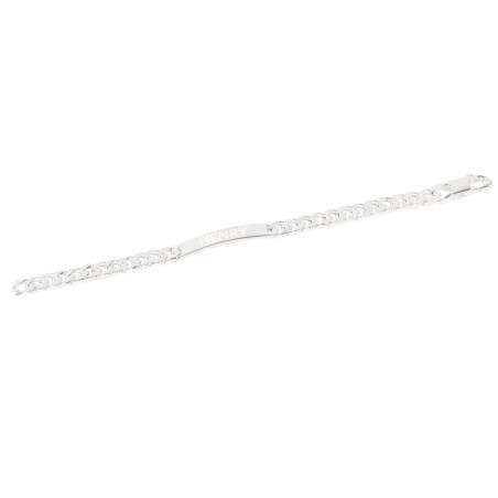 Bracelet gourmette homme en argent