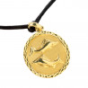 Bracelet astrologique Poissons plaqué or